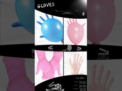 실험실을 위한 화학적 레지스턴트 핑크색 니트릴 일회용 장갑