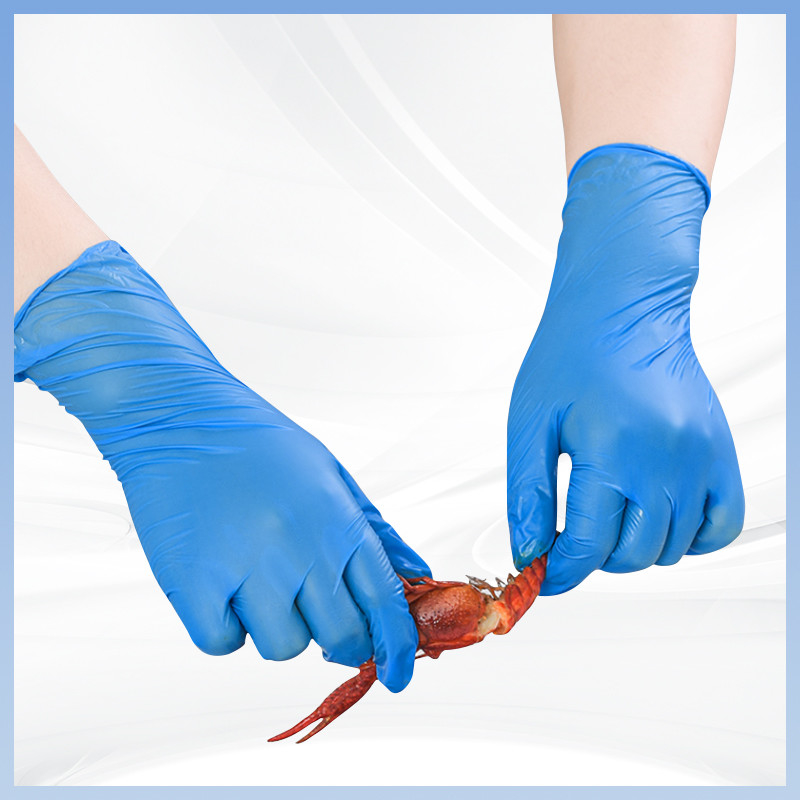 안전하고 위생적인 수영장을 위한 FDA 일회용 PVC 장갑 파란색